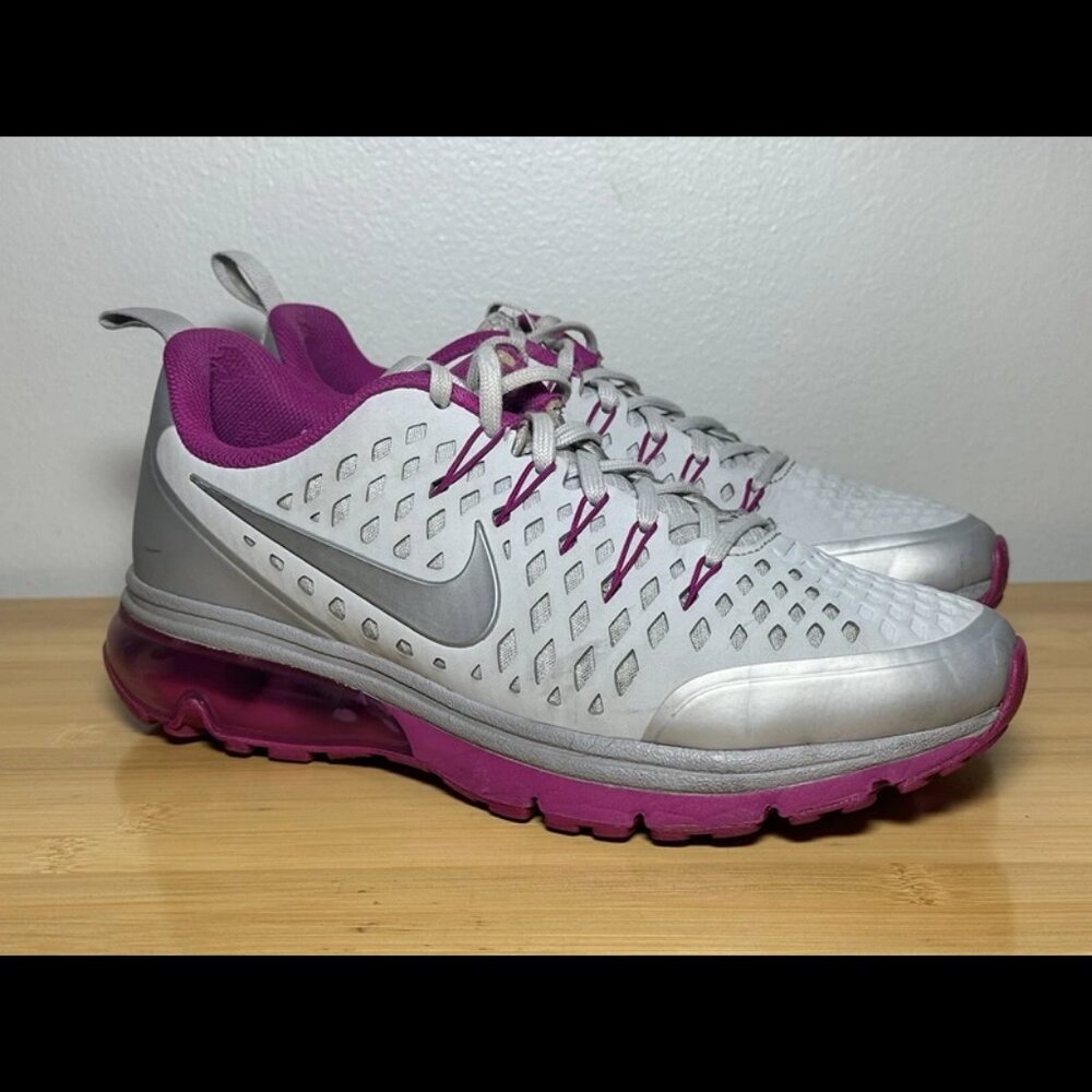 Size 8 - Nike Womens Air Max 706994-001 Gray Running Shoes Sneakers